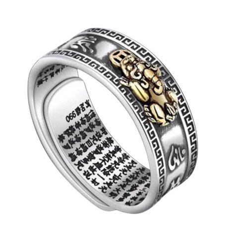 Feng Shui Pixiu Mantra Ring