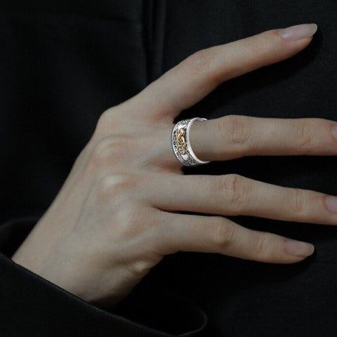 Feng Shui Pixiu Mantra Ring