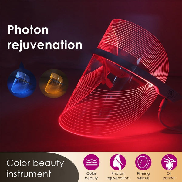 LED Anti-aging Face Mask - 3 Color Therapy