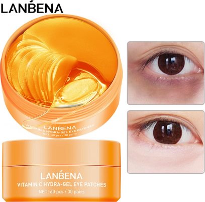 LANBENA Vitamin C Eye Mask - Moisturizer, Anti Aging, Remove Eye Bags