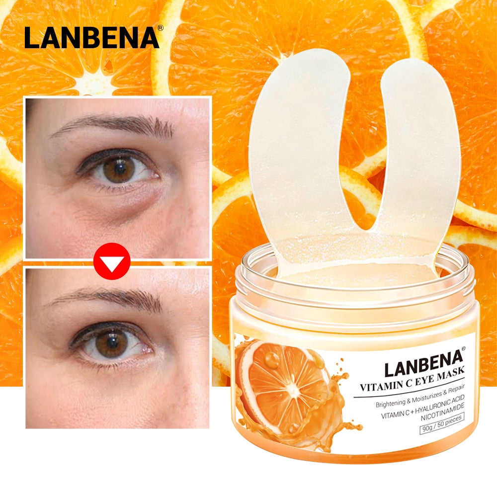 LANBENA Vitamin C Eye Mask - Moisturizer, Anti Aging, Remove Eye Bags