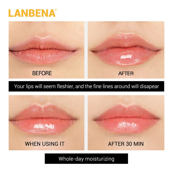 LANBENA Sexy Doodle Lips Serum - Moisturizing, Plumping, Reduce Fine Lines, Repair Necrotic Skin