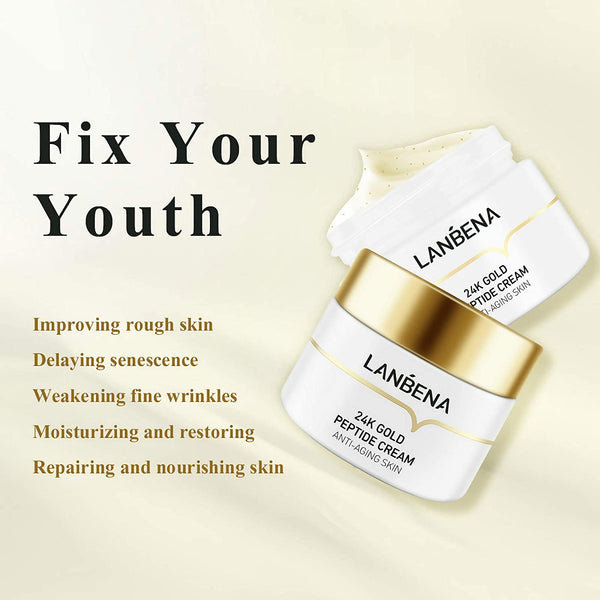 LANBENA 24K Gold Peptide Anti-Aging Skin Cream