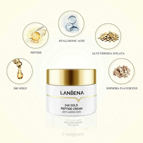 LANBENA 24K Gold Peptide Anti-Aging Skin Cream