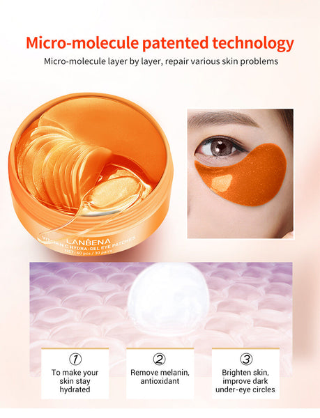 LANBENA Vitamin C Eye Mask - Moisturizer, Anti Aging, Remove Eye Bags